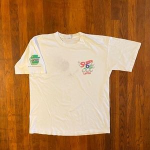 Vintage Pennsylvania Super 6 Lotto Lottery ‘90s Graphic T-shirt XL